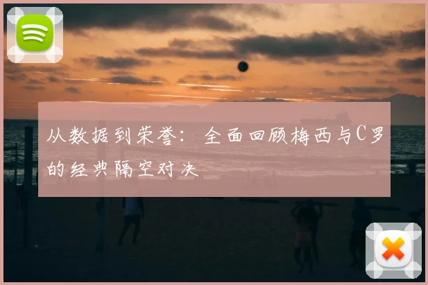 从数据到荣誉：全面回顾梅西与C罗的经典隔空对决